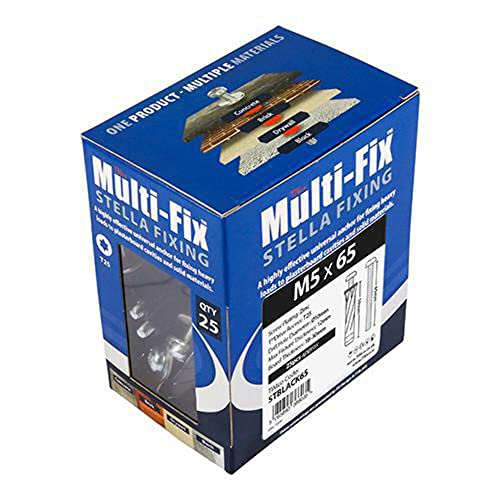 Timco Multi-Fix Stella Fixing Black - M5 x 90-25 Stück von TimCo