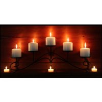 Kamin Candelabra Flach Schwarz Für Kamin, Mantel Oder Tischplatte Kamin Candelabra Flach Schwarz Für Kamin, Mantel Oder Tischplatte von TimHagemanLLC