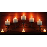 Kamin Candelabra in Metallic Kohlefarbe, Für Kamin, Mantel Oder Tischplatte Kamin Candelabra in Metallic Kohlefarbe, Für Kamin, Mantel Oder Tischplatte von TimHagemanLLC
