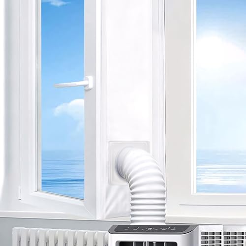 Klimagerät Fensterabdichtung, Fensterabdichtung für Mobile Klimageräte Klimaanlage Fensterabdeckung Abluftschlauch Klimagerät Fenster Türabdichtung für Mobile Klimageräte (4m) von Timasser