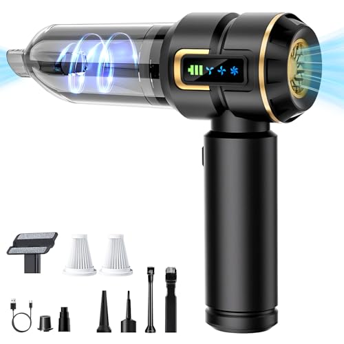 Timasser Handstaubsauger, 16000Pa Mini Akku Staubsauger 4-In-1 Autostaubsauger 6000mAh 3-Gang Elektrische Staubgebläse für Auto Handstaubsauger Auto Handsauger für Auto Küche Büro Haus Camping (D) Timasser Handstaubsauger, 16000Pa Mini Akku Staubsauger 4-In-1 Autostaubsauger 6000mAh 3-Gang Elektrische Staubgebläse für Auto Handstaubsauger Auto Handsauger für Auto Küche Büro Haus Camping (D) von Timasser
