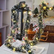Weihnachtsbaum Lametta Girlande, 5m 50 LED Girlande Weihnachten mit Weihnachtsmann Weihnachtsgirlande Christbaumschmuck Metallisch Glänzende Girland Christmas Tinsel Weihnachts Lametta Für Drinnen Weihnachtsbaum Lametta Girlande, 5m 50 LED Girlande Weihnachten mit Weihnachtsmann Weihnachtsgirlande Christbaumschmuck Metallisch Glänzende Girland Christmas Tinsel Weihnachts Lametta Für Drinnen von Timasser