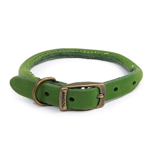 Ancol Timberwolf Hundehalsband, Leder, rund, 28-36 cm, Größe 3, Grün Ancol Timberwolf Hundehalsband, Leder, rund, 28-36 cm, Größe 3, Grün von Ancol