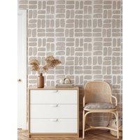 Handgemalte Aquarell Tapete. Beige Farbe. Tapete Abziehen Und Aufkleben. Abnehmbar. Akzentwand. Mehrere Farben Erhältlich. Beige von TimberleaMinimal