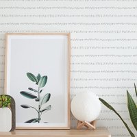 Minimale Wasserfarben Tapete. Stahlfarbe. Handbemalt. Tapete Schälen + Aufkleben. Abnehmbar. Akzentwand. in Verschiedenen Farben Erhältlich von TimberleaMinimal
