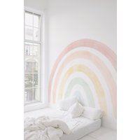 Regenbogen Tapete. Wandbild. Textur Schälen Und Aufkleben Wandbild Größenoptionen. Schlafzimmer Textur. Kinderzimmer von TimberleaMinimal