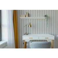 Vintage Gestreifte Stofftapete. Peel + Stick Wallpaper Und Traditionelle Optionen. Mehrere Farben. Wohndekor. 64 cm Rapport von TimberleaMinimal