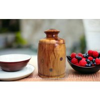 Gedrechselter Stiftehalter Aus Holunder Funky Organizer Für Den Schreibtisch von Timbermousewoodcraft