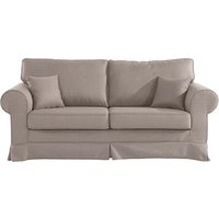 Home affaire 3-Sitzer "Shadmoor", Hussenoptik, in uni oder mit Blumendruck von home affaire