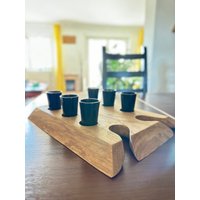 Oak Schnapps Board/Including 6 Glasses Oak Schnapps Board/Including 6 Glasses von TimbersCave