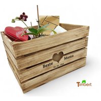 Rustikale Geschenkekiste Beste Mama Hochbeet Muttertag Geburtstag Geschenk Oma Freundin Vintage Holzkiste Personalisierter Blumenkasten Deko von TimbertWoodDesign