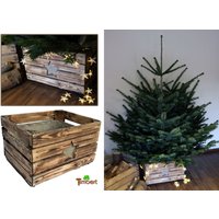 Vintage Weihnachtsbaumständer Christbaum Ständer Aus Holz Alte Rustikale Obstkiste Weihnachtsdeko Holzkiste Baumhalter Weihnachten Geschenk von TimbertWoodDesign