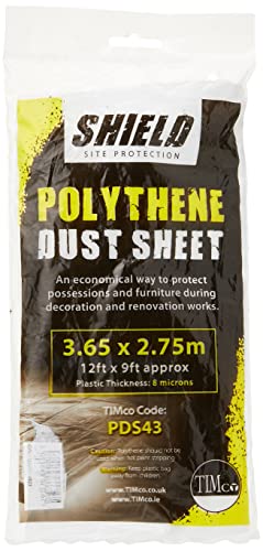 TIMCO Abdeckplane aus Polyethylen – perfekt für Heimwerker-Projekte – 3,65 m x 2,75 m TIMCO Abdeckplane aus Polyethylen – perfekt für Heimwerker-Projekte – 3,65 m x 2,75 m von TimCo