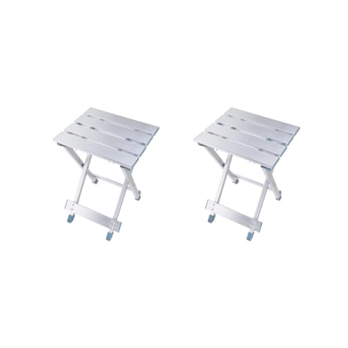 Timcryxient 2er-Set ultraleichter, tragbarer Klapphocker aus Aluminiumlegierung, für den Außenbereich von Timcryxient