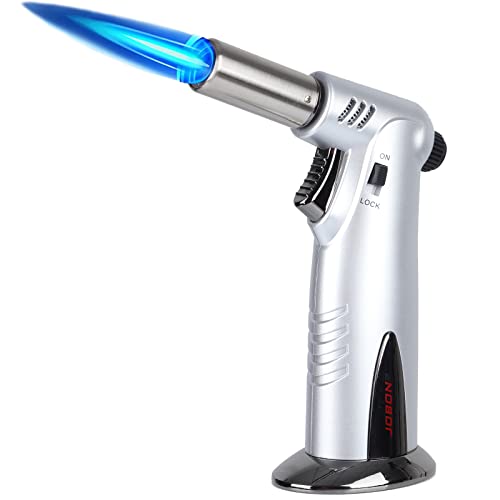 Butan-Taschenlampe Premium-Doppelflamme große Küchen Taschenlampe Feuerzeuge mit Sicherheitssperre einstellbar nachfüllbar Mehrzweck kulinarischen von M TIME C CLUB