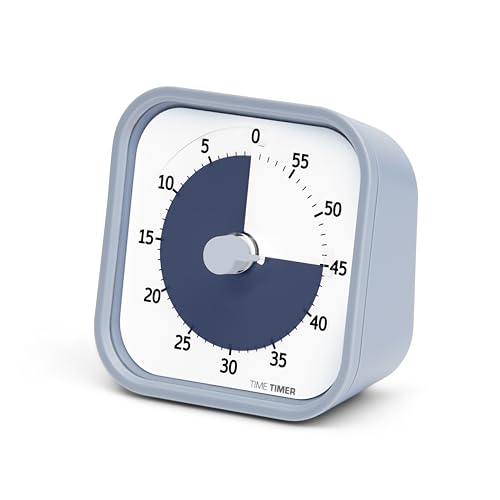 Time MOD - 60 Minuten Visueller Timer Home Edition für Kinder – Homeschooling, Timer für Schultisch, Bürotisch und Meetings mit lautlosem Betrieb von TIME TIMER