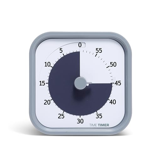 Time MOD - 60 Minuten Visueller Timer Home Edition für Kinder – Homeschooling, Timer für Schultisch, Bürotisch und Meetings mit lautlosem Betrieb von TIME TIMER