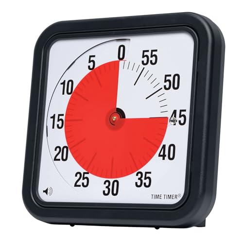 Time Timer magnetischer 60 Minuten Timer mit optischem Signal, Countdown-Uhr für Kinder und Erwachsene, für das Klassenzimmer oder Besprechungsräume (Large - 30 cm), TTA2-MAG-W von TIME TIMER