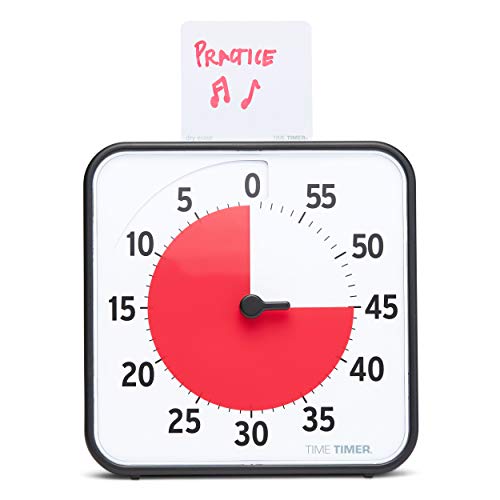 TIME TIMER ORIGINAL Medium 19x19cm - 60 Minute Visueller Analog-Timer Uhr - Optionaler Akustischer Alarm (Lautstärkeregler) Kein lautes Ticken; Zeitmanagement-Gerät (Schwarz) TIME TIMER ORIGINAL Medium 19x19cm - 60 Minute Visueller Analog-Timer Uhr - Optionaler Akustischer Alarm (Lautstärkeregler) Kein lautes Ticken; Zeitmanagement-Gerät (Schwarz) von TIME TIMER