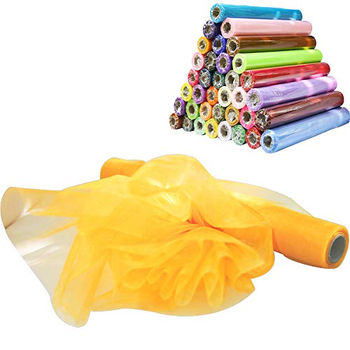 Time to Sparkle 29CM X 26M Organza Rolle Weich Schiere Stoff Hochzeit Party Geschenke(ChampagneGold) von Time to Sparkle