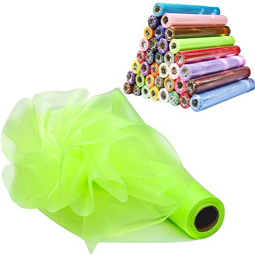 Time to Sparkle 29CM X 26M Organza Rolle Weich Schiere Stoff Hochzeit Party Geschenke(FreshGreen) von Time to Sparkle