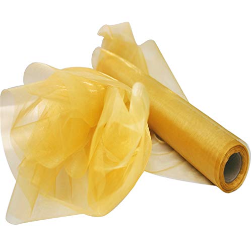 Time to Sparkle 29CM X 26M Organza Rolle Weich Schiere Stoff Hochzeit Party Geschenke(PaleMocha) von Time to Sparkle