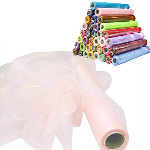 Time to Sparkle 29CM X 26M Organza Rolle Weich Schiere Stoff Hochzeit Party Geschenke(PalePink) von Time to Sparkle