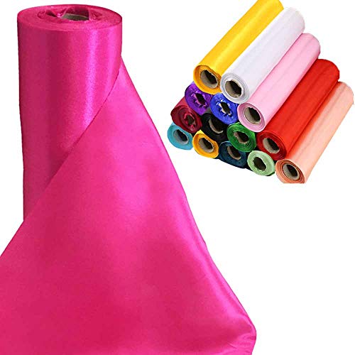 Time to Sparkle 29cmx20M Satin Rolle Satinband Weich Schiere Stoff Hochzeit Party Geschenke (Fuchsia) von Time to Sparkle