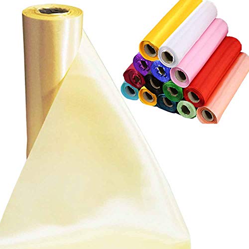 Time to Sparkle 29cmx20M Satin Rolle Satinband Weich Schiere Stoff Hochzeit Party Geschenke (Ivory) von Time to Sparkle