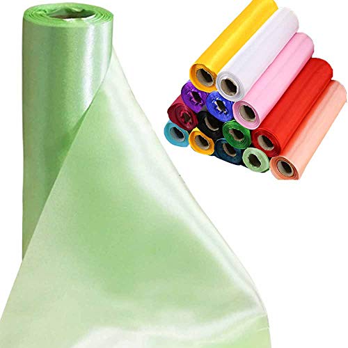 Time to Sparkle 29cmx20M Satin Rolle Satinband Weich Schiere Stoff Hochzeit Party Geschenke (Mint Green) von Time to Sparkle