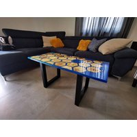 Epoxy Sechseck Tisch Epoxy Sechseck Tisch von TimeForLux