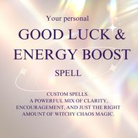 Custom Good Luck & Energy Boost Spell - Personalized Magic Ritual For Success Flow | Printable Or Gift Box Witchy Her von TimeForSomeMagic