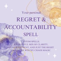 Custom Regret & Accountability Spell - Personalized Repair Ritual | Encourage Apology Honest Reflection Printable Or Gift von TimeForSomeMagic