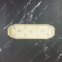 Limoges Frankreich Porzellan Tablett Singer Serie Mit Blumengemälden Und Goldornamenten / von TimeLessIl