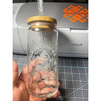 Grinchmas Farbwechsel Bierglas Mit Deckel Und Stroh von TimeLssCrafts