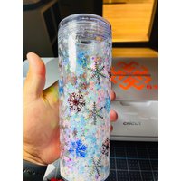 Let It Snow Glitzerbecher von TimeLssCrafts