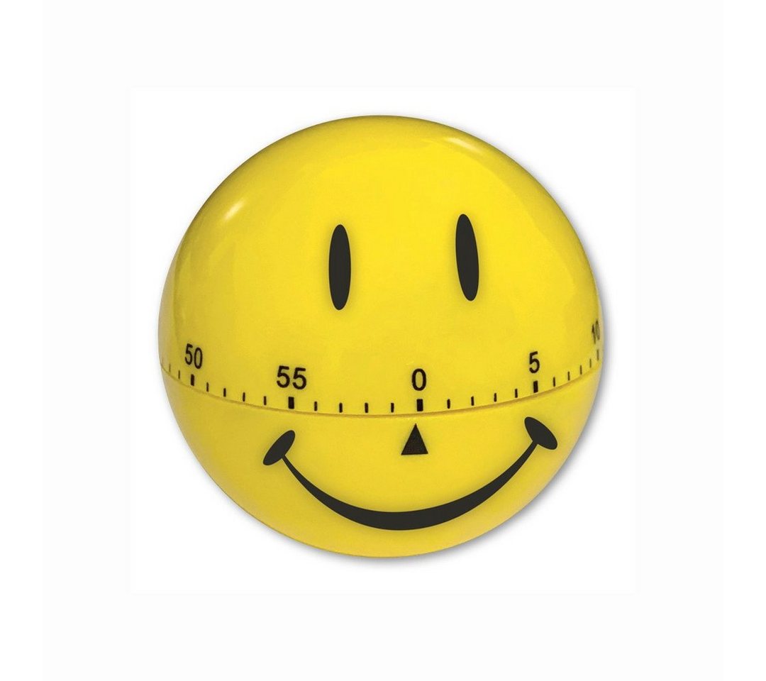 TimeTEX Eieruhr Zeitdauer-Uhr lachendes Gesicht" gelb, ca. 7 cm ø" von TimeTEX