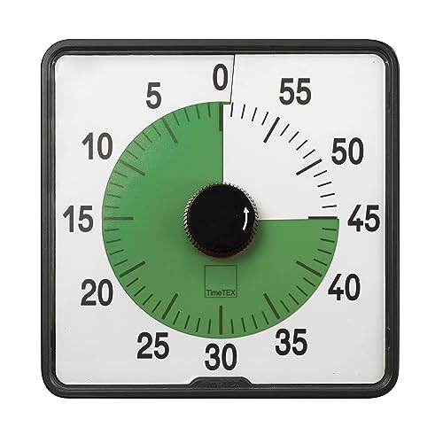 TimeTEX - Timer "Countdown" L Grün | Präziser Timer für vielseitige Zeitmessungen mit praktischen Funktionen | Inhalt: Batteriebetriebener Timer in Grün (Größe: ca. 20x20 cm) von TimeTEX
