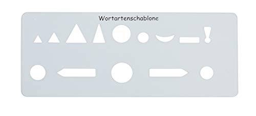 TimeTEX Wortartenschablone, ca. 175 x 70 mm, 1 mm Stärke von TimeTEX