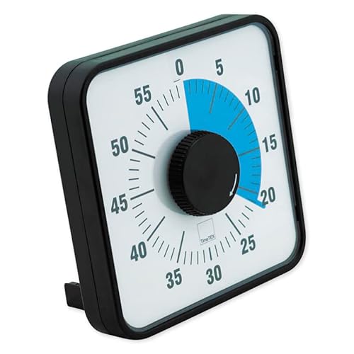 TimeTEX Zeitdauer-Uhr Automatik magnetisch, 19x19 cm, Blaue Scheibe von TimeTEX