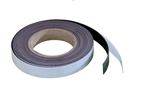 Magnet-Streifen selbstklebend - 20 mm x 10 Meter - Stärke: 1,2 mm - schwarz - TimeTex 93281 - selbstklebende Magnetplättchen - Magnetband von TimeTex