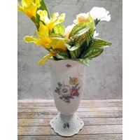 Lindner Kueps Vintage Vase Mit Blumenmotiv| Mid-Century von TimeTravellersGift