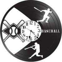 Baseball Wanduhr - Schallplatten Für Wand Dekor von TimeVaultTreasures