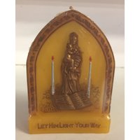 Jahrgang 1978 Inspirationen Religiösen Weihnachtskerze "Lassen Sie Ihn Leicht Ihren Weg" Nos Ungetragen von TimeWarpLLC