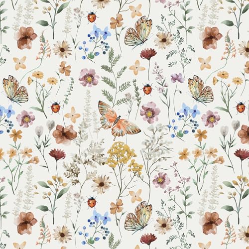 Timeet 41x1000cm Selbstklebende Tapete Beige Schmetterling Vintage Möbelfolie Selbstklebend Blumen Blätter Klebefolie Vinyl Wasserdicht Wandpapier für Wohnzimmer Schlafzimmer Küche Wandschränke Timeet 41x1000cm Selbstklebende Tapete Beige Schmetterling Vintage Möbelfolie Selbstklebend Blumen Blätter Klebefolie Vinyl Wasserdicht Wandpapier für Wohnzimmer Schlafzimmer Küche Wandschränke von Timeet