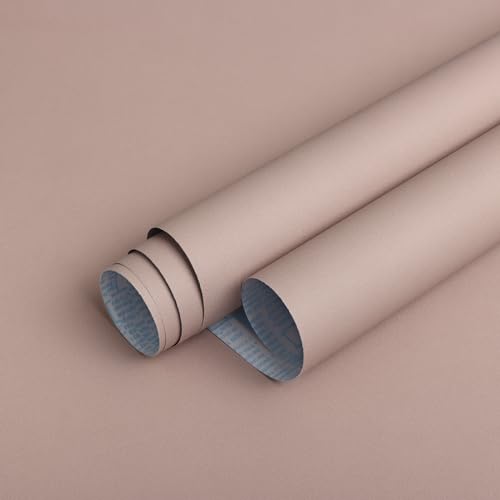 Timeet Klebefolie Rosa Matt Möbelfolie Selbstklebend Dunkelrosa Selbstklebende Tapete Rosa Klebefolie Möbel Vinyl 40x1000cm Wasserdicht Möbelaufkleber Tapeten Folie für Möbel Wand Schrank von Timeet