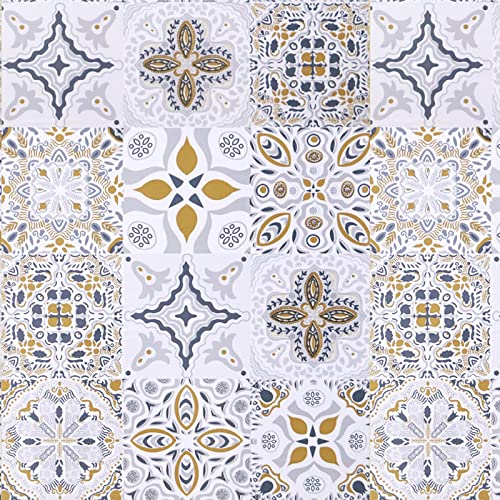 Timeet Selbstklebende Tapete Fliesenmuster Klebefolie Küche 44X1000CM Möbelfolie Selbstklebend Fliesenaufkleber Klassisch Stil Wasserfest Vinly Folie für Möbel Wand Schrank Schublade Timeet Selbstklebende Tapete Fliesenmuster Klebefolie Küche 44X1000CM Möbelfolie Selbstklebend Fliesenaufkleber Klassisch Stil Wasserfest Vinly Folie für Möbel Wand Schrank Schublade von Timeet
