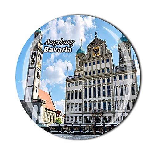 Augsburg Bayern Deutschland Kühlschrankmagnet Kristall Touristen Souvenir Geschenkkollektion Kühlschrank Magnet Sticker von Timefly