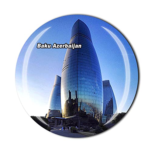 Baku Aserbaidschan Kühlschrankmagnet Kristall Touristen Souvenir Geschenkkollektion Kühlschrank Magnetischer Aufkleber von Timefly