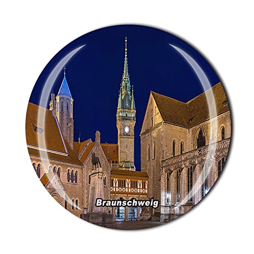 Braunschweig Niedersachsen Deutschland Kühlschrankmagnet Kristall Touristen Souvenir Geschenkkollektion Kühlschrank Magnet Aufkleber von Timefly